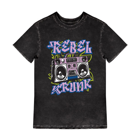 black acid washed